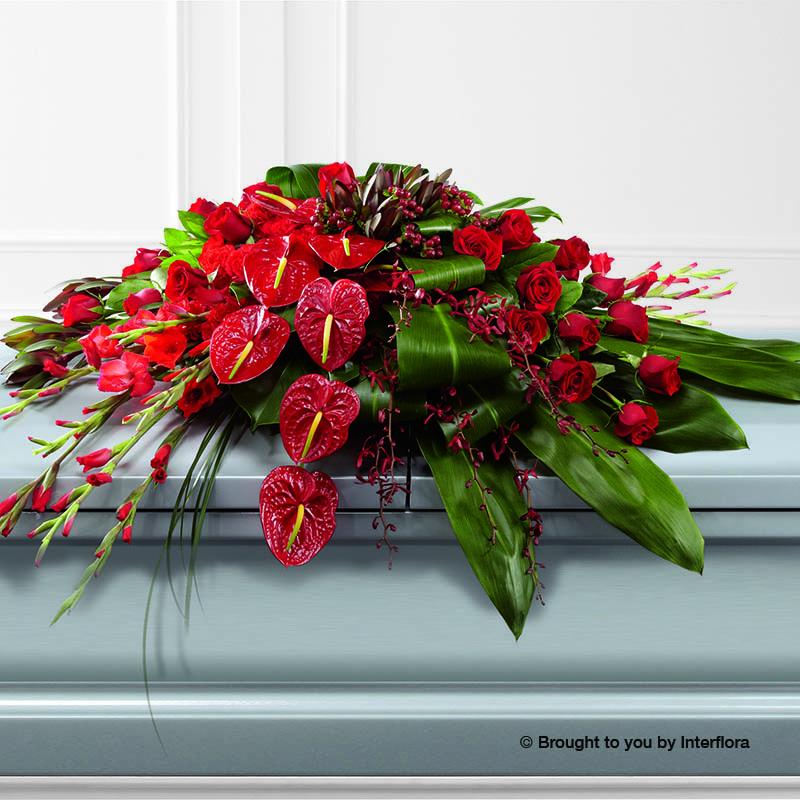 church anthurium flower arrangement Elegant Red Church Arrangement – Oops A Daisy