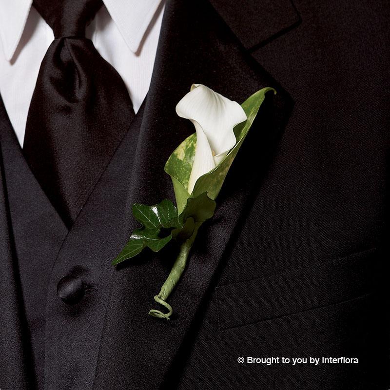 white calla lily buttonhole Chic White Calla Lily Buttonhole – Oops A Daisy