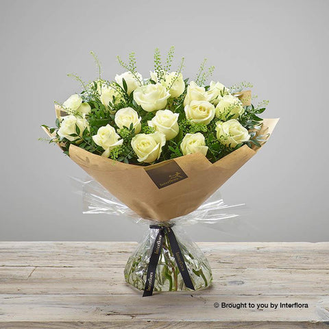 Large Pearly Rose Hand-tied