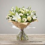 Large White Radiance Sympathy Hand-tied