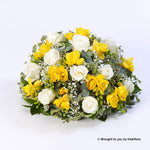 Extra Large Rose and Freesia Posy (Yellow and White)
