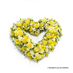Open Heart - Yellow and White