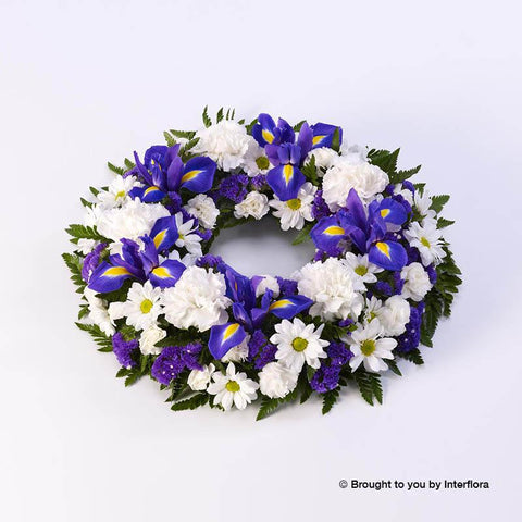 Extra Large Classic Selection Wreath Blue and White