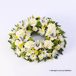 Extra Large Classic Selection Wreath Yellow and Cream