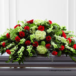 Large Red and Green Church Arrangement