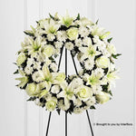 White Tribute Wreath