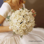 Graceful Rose & Stephanotis Scented Deluxe Bridal Bouquet